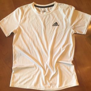 White Adidas Climalite shirt Boys M
